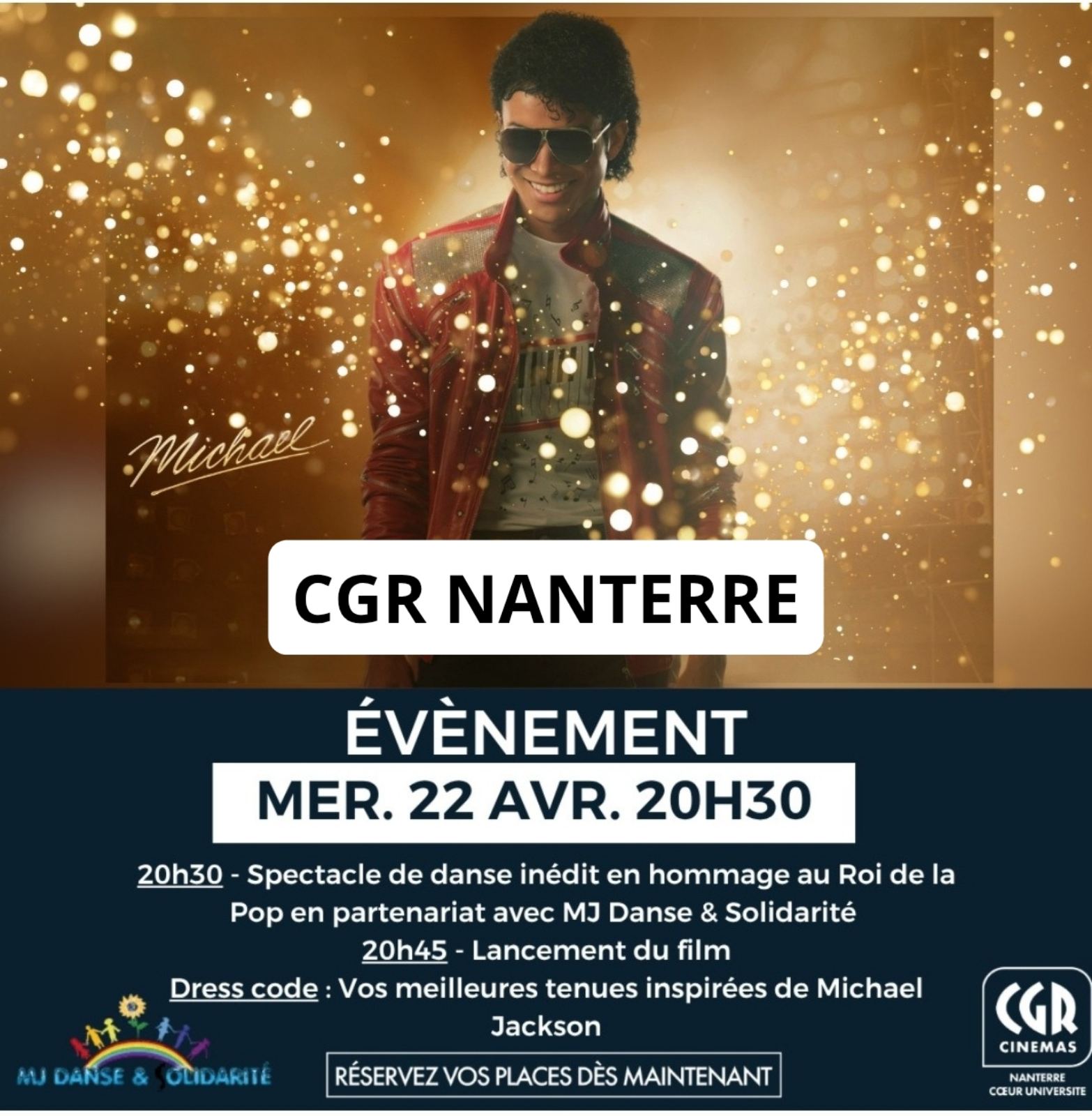 Affiche événement MJ Danse et Solidarité